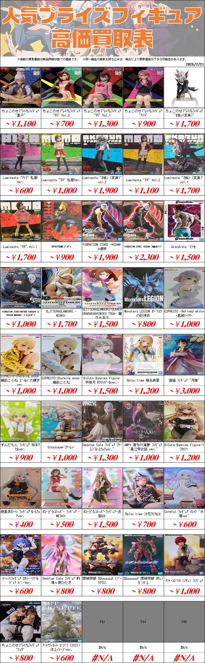 プライズ　フィギュア　まとめ売り　19点セット プライズフィギュア まとめ売り 19個セット - メルカリ