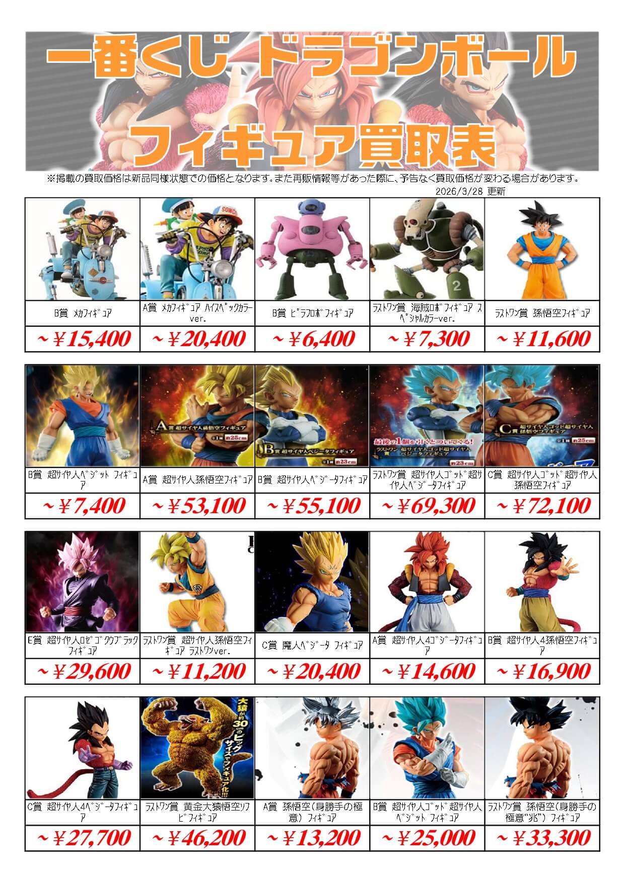 ドラゴンボール　フィギュア　まとめ売り ドラゴンボールフィギュア高価買取中！まとめて売ると査定金額大幅UP